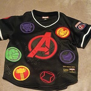 Marvel Kids Black Avengers Jersey
